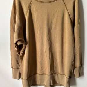 Aerie Camel Crew Neck Sweater